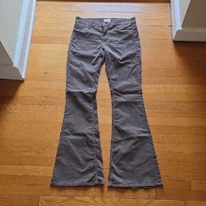 MOTHER, The Curfew Velvet Flared Pants, Tan, EUC, Women's 27